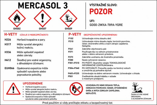 Mercasol 3 Mercasol 3 AL